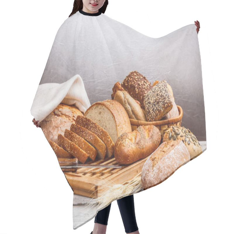 Personality  Collection Of Baked Bread Hair Cutting Cape