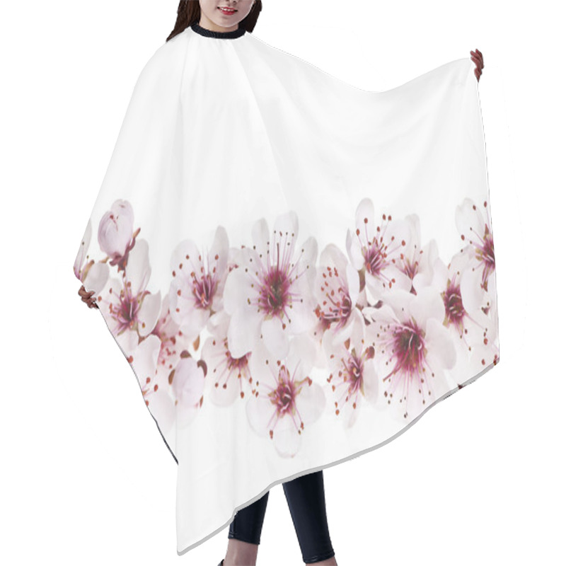 Personality  Cherry Blossoms Border Hair Cutting Cape