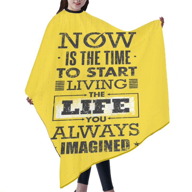 Personality  Creative Typography Motivation Quote Hair Cutting Cape