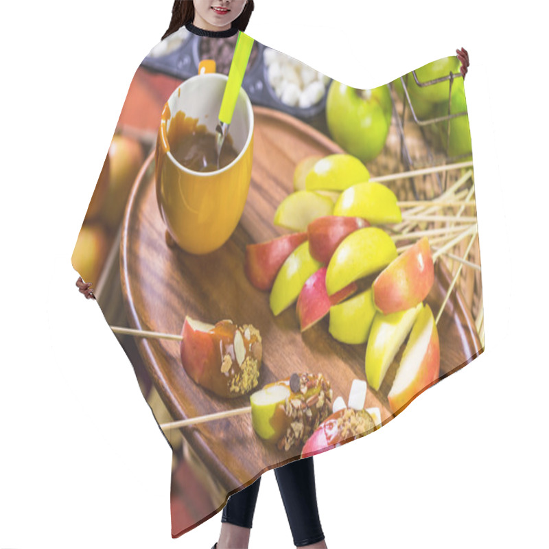 Personality  Fresh Caramel Apple Slices Hair Cutting Cape