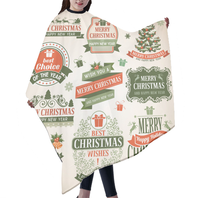 Personality  Christmas Collection Hair Cutting Cape