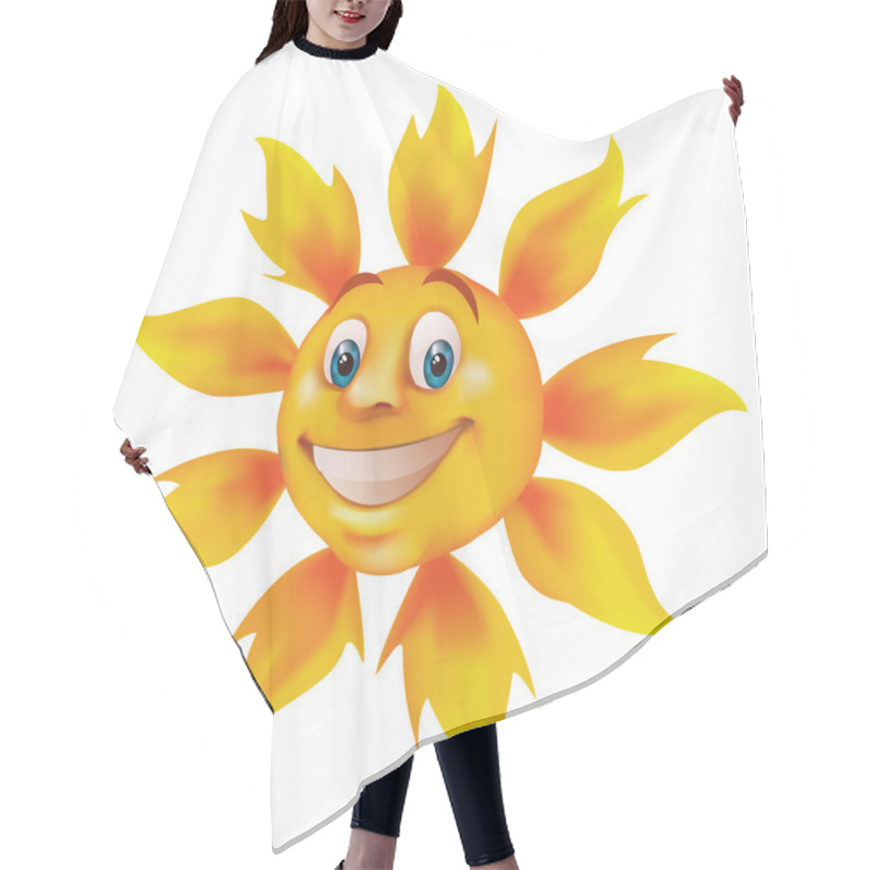 Personality  Smiling Cartoon Sun Hair Cutting Cape