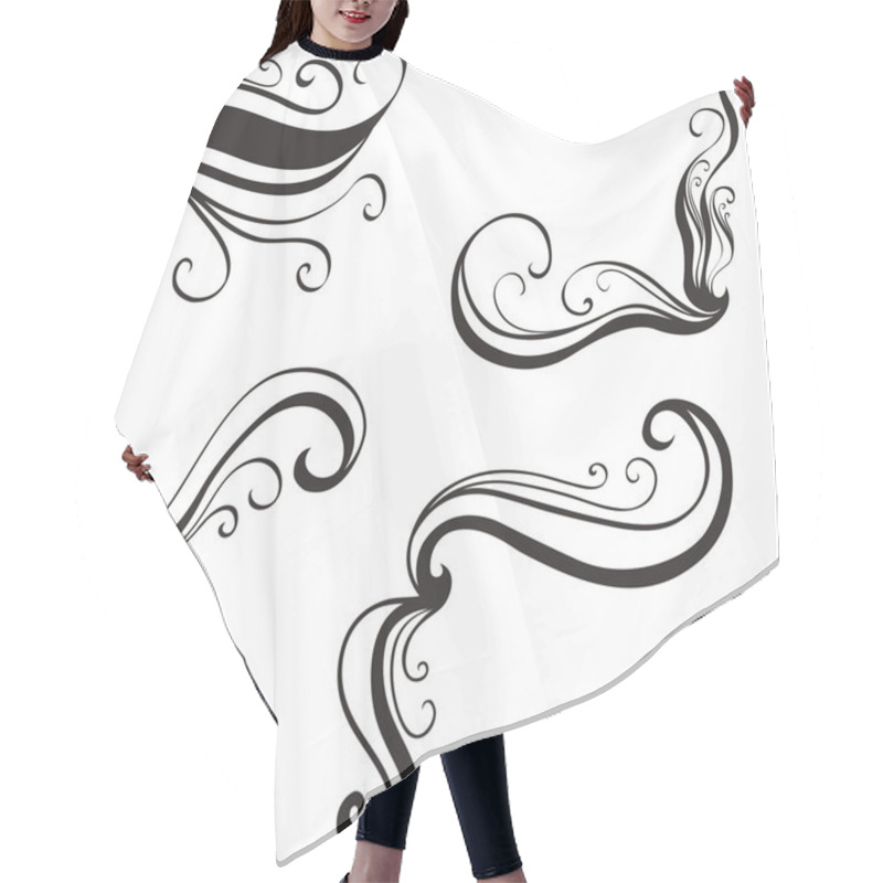 Personality  Various Ornate Swirling Motifs Hair Cutting Cape