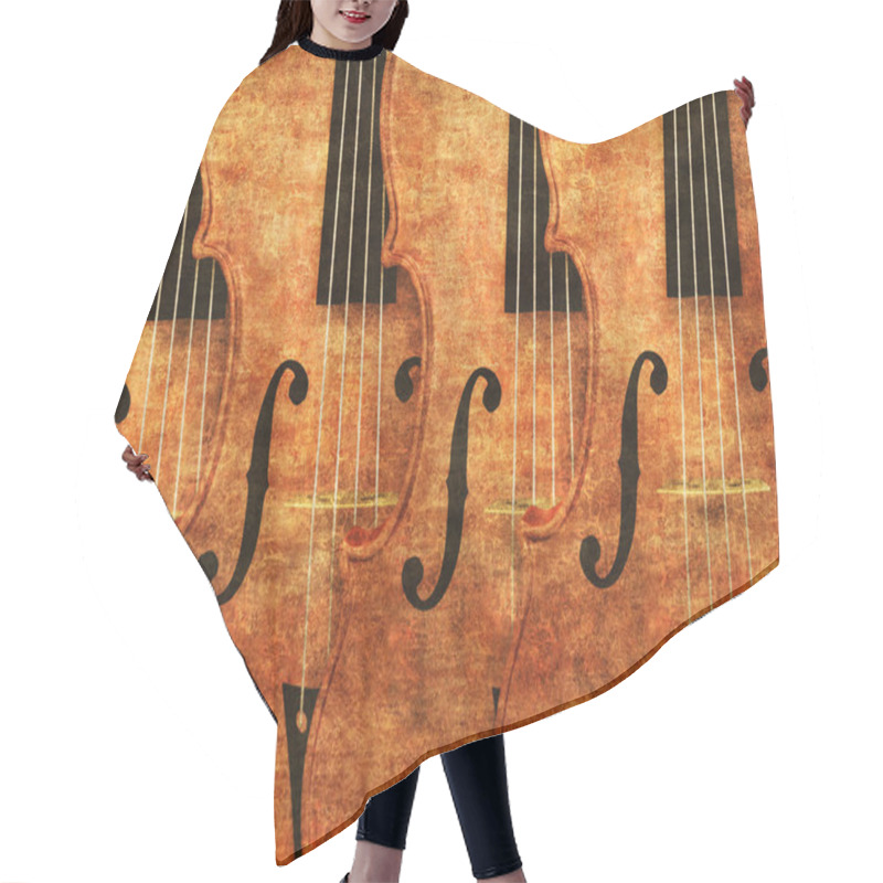 Personality  Violins In A Row Hair Cutting Cape