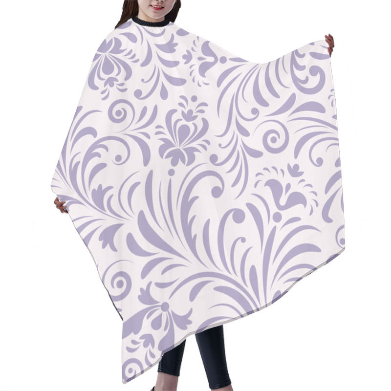 Personality  Floral Background Hair Cutting Cape