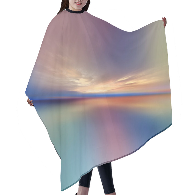 Personality  Vibrant Sunrise Hair Cutting Cape