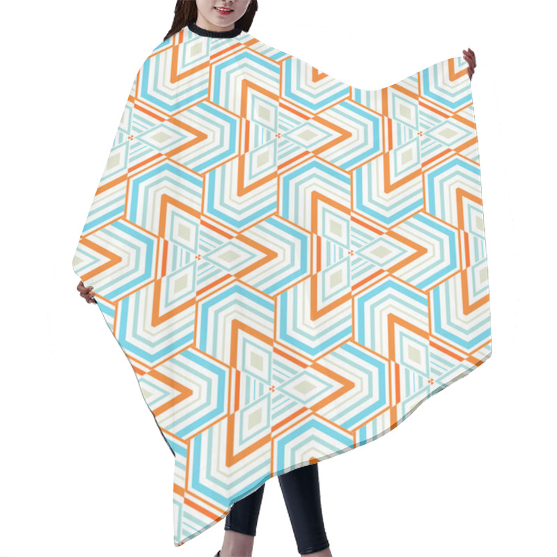 Personality  Triangular Mosaic Hair Cutting Cape