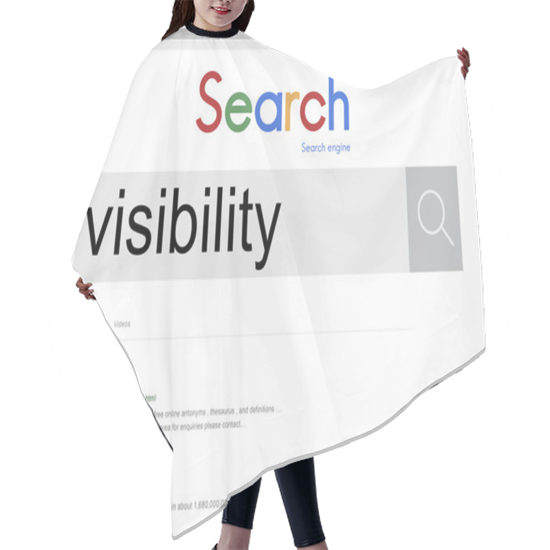 Personality  Template With Visibility Concept Hair Cutting Cape