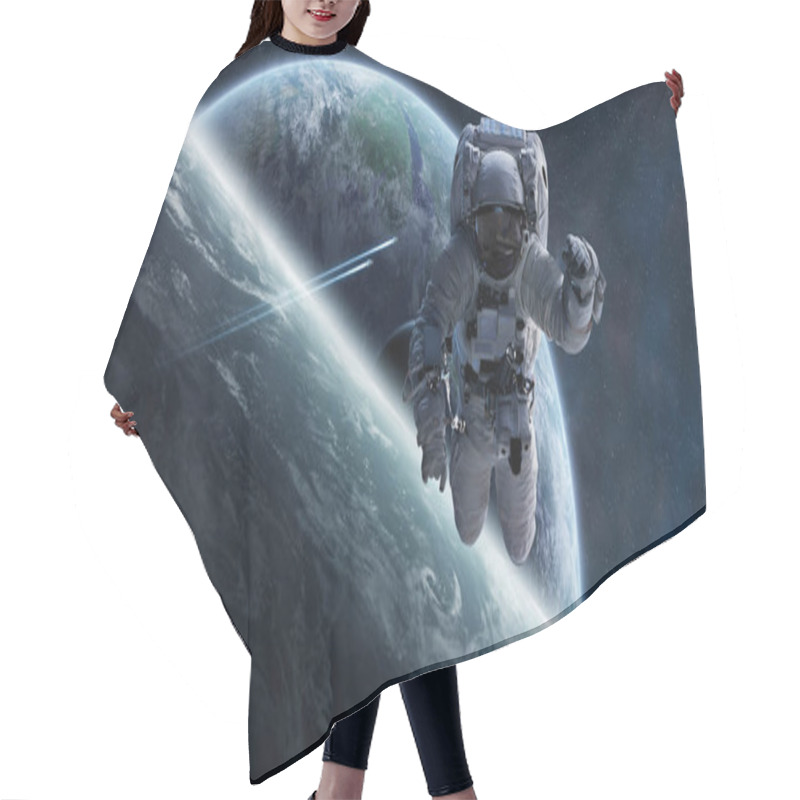 Personality  Astronaut Floating In Space 3D Rendering Elements Of This Image  Hair Cutting Cape