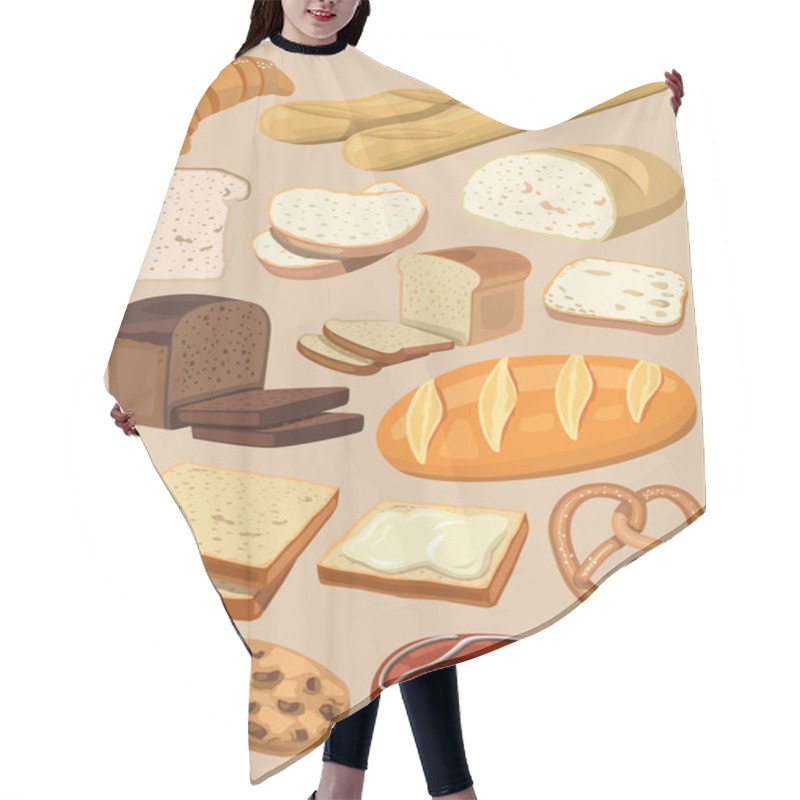 Personality  Vector Bread Hair Cutting Cape