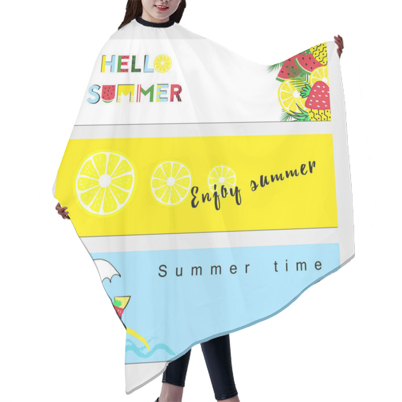 Personality  Enjoy Summer Time Hair Cutting Cape