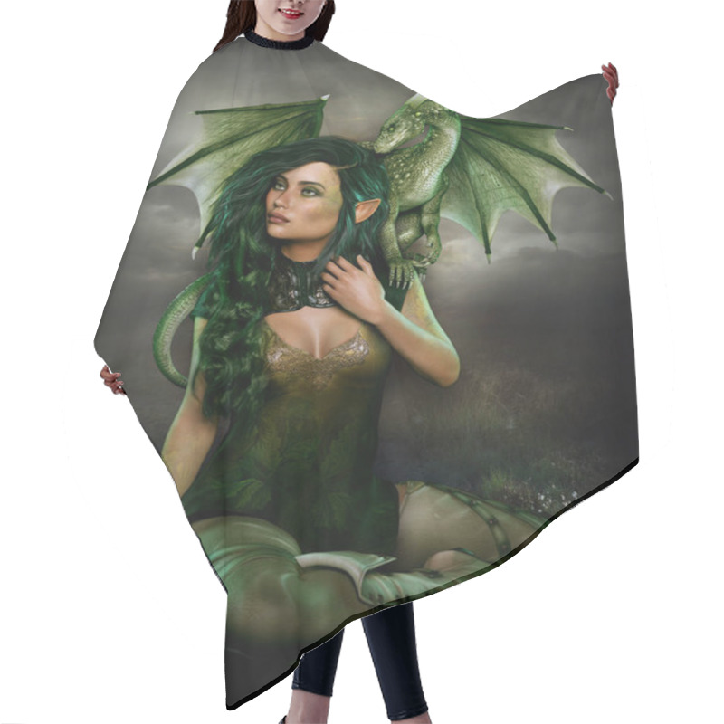 Personality  Wood Elf With Dragon Hair Cutting Cape