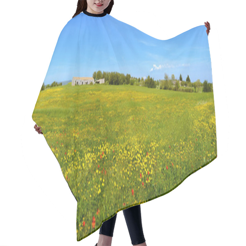 Personality  Flowery Scenery Hair Cutting Cape