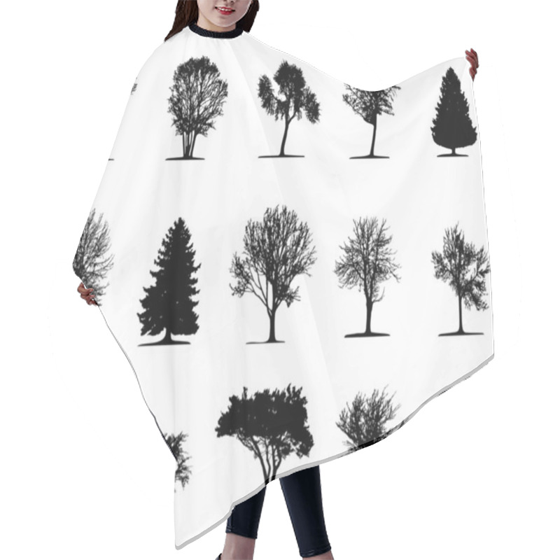 Personality  Trees (vector) Hair Cutting Cape