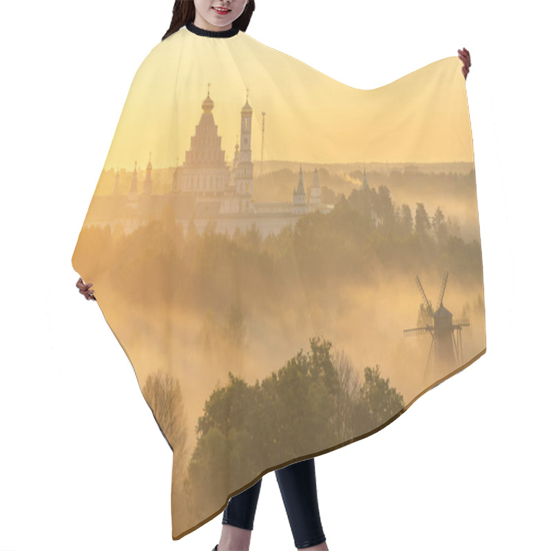 Personality  The New Jerusalem Monastery Rises Above The Fog Hair Cutting Cape