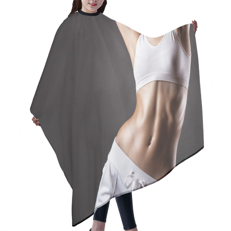 Personality  Young Athletic Woman Hair Cutting Cape