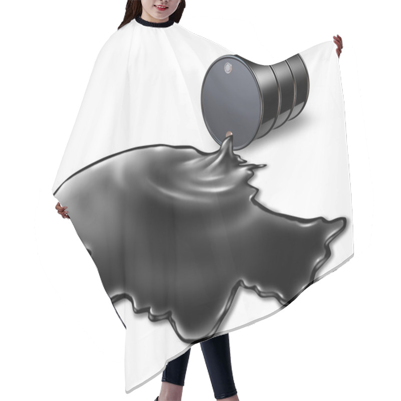 Personality  Oil Spill Health Risk Hair Cutting Cape