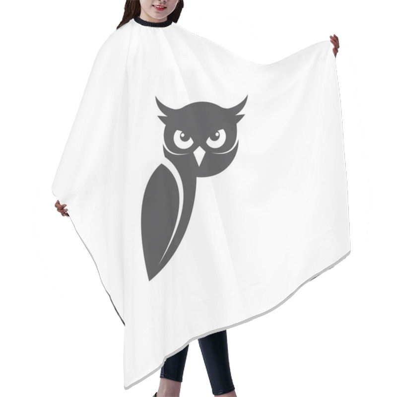 Personality  Owl Icon Vector Illustration Design Hair Cutting Cape