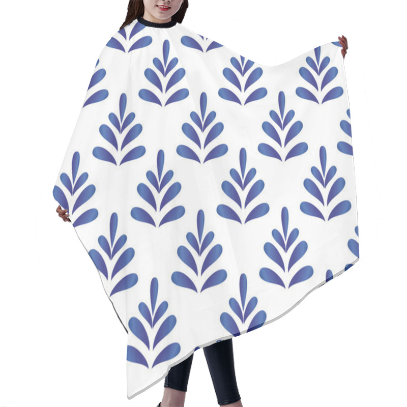 Personality  Ceramic Blue Pattern Vector Hair Cutting Cape