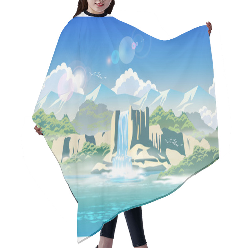 Personality  Waterfall And Highlands Hair Cutting Cape