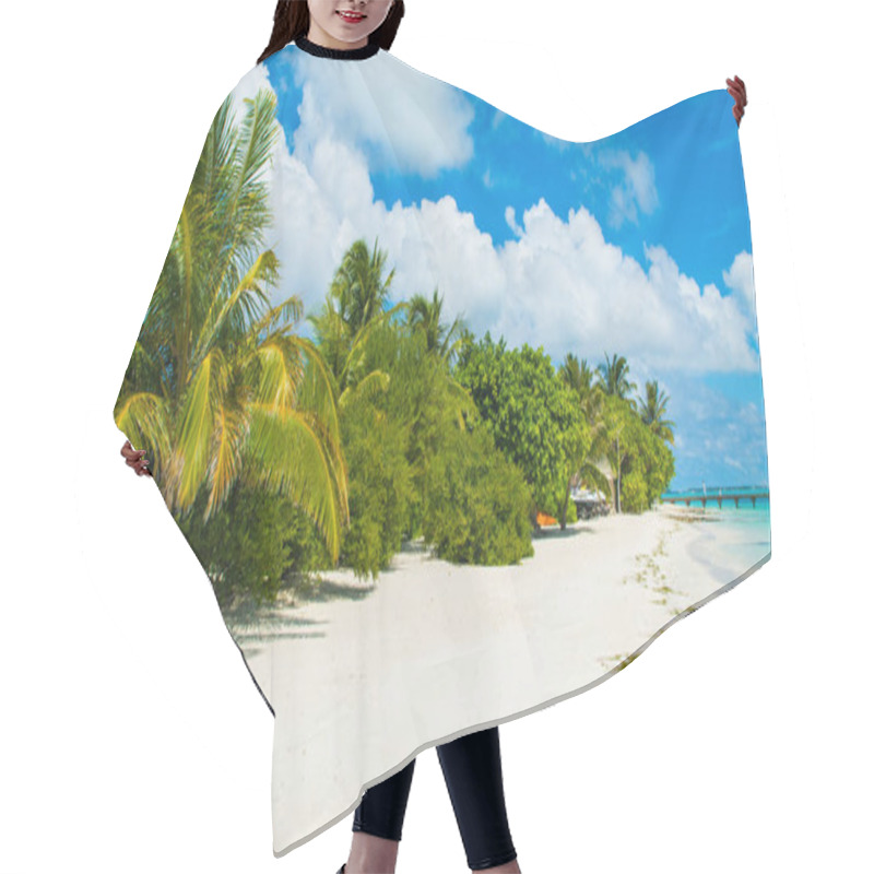 Personality  Beautiful Maldives Landscape Hair Cutting Cape