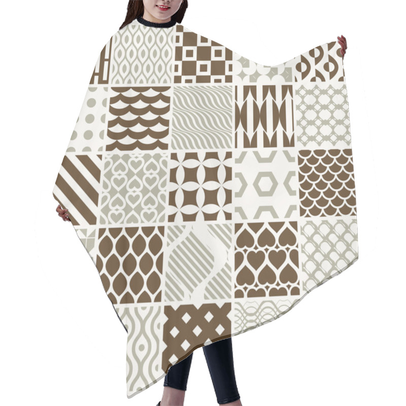 Personality  Graphic Ornamental Tiles Collection  Hair Cutting Cape