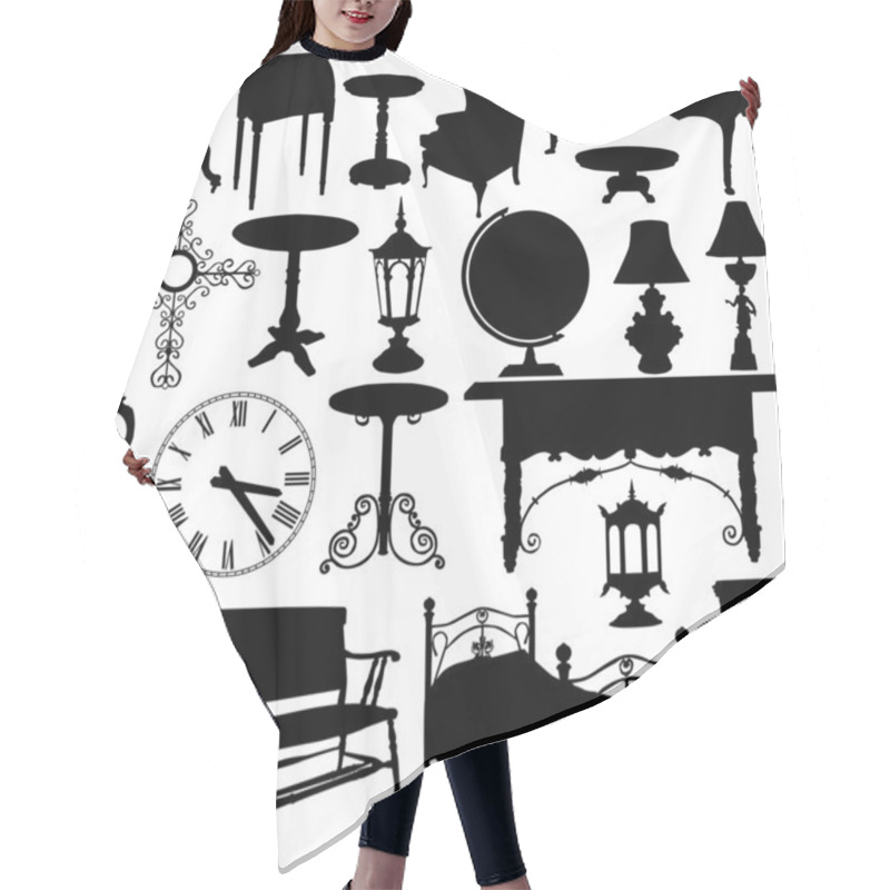 Personality  Antique Furniture Vector Hair Cutting Cape