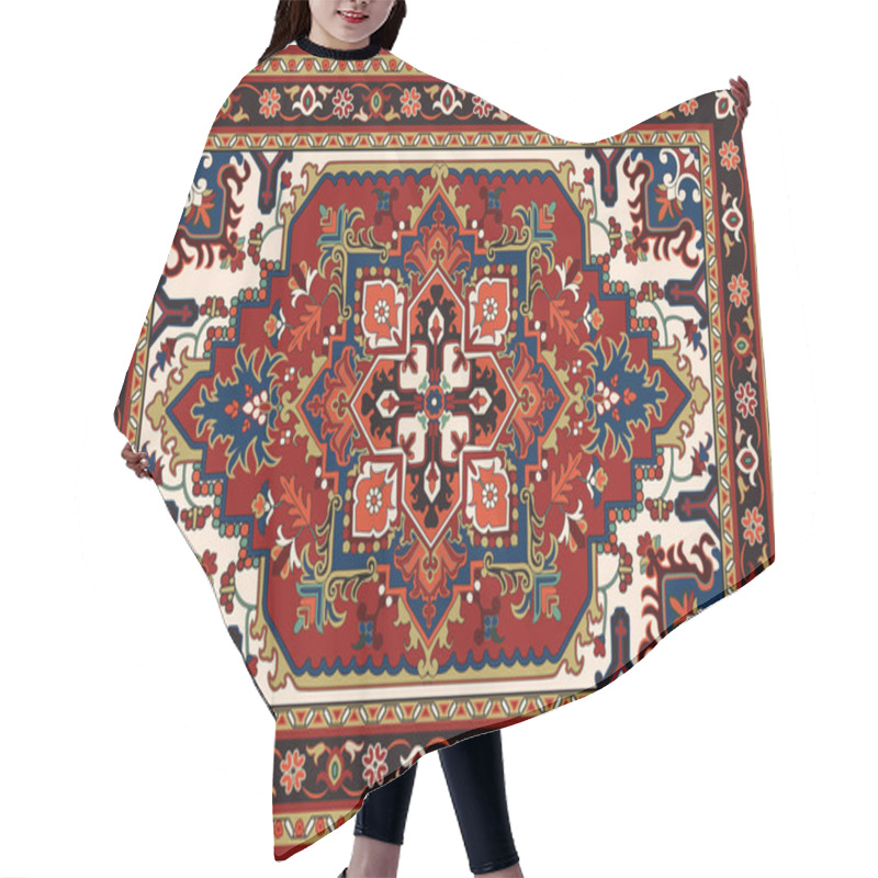 Personality  Persian Carpet Original Design, Tribal Vector Texture. Easy To Edit And Change A Few Colors By Swatch Window. Hair Cutting Cape