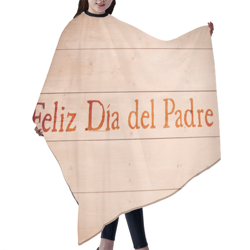 Personality  Words Feliz Dia Del Padre Hair Cutting Cape