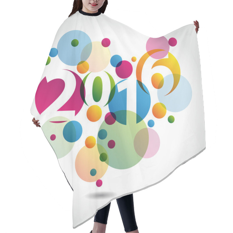 Personality  Happy New Year 2016 Hair Cutting Cape