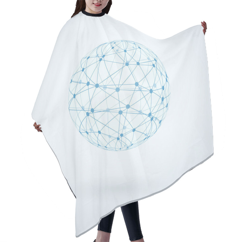 Personality  Global Network Icon Hair Cutting Cape