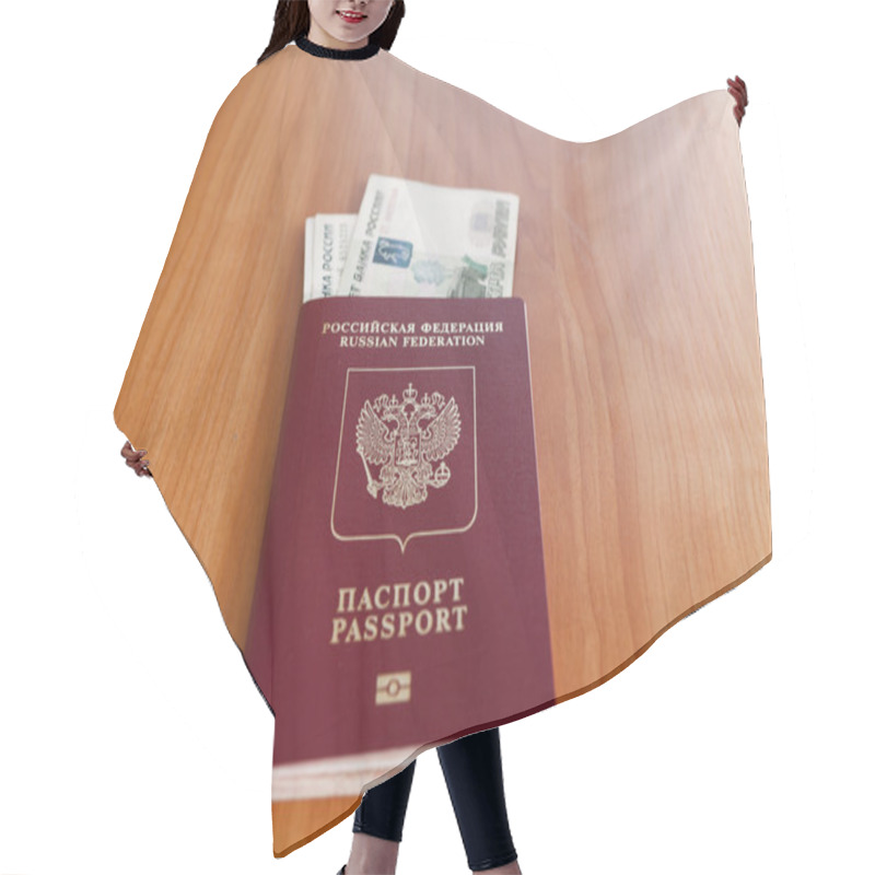 Personality  Passports On A Table Hair Cutting Cape