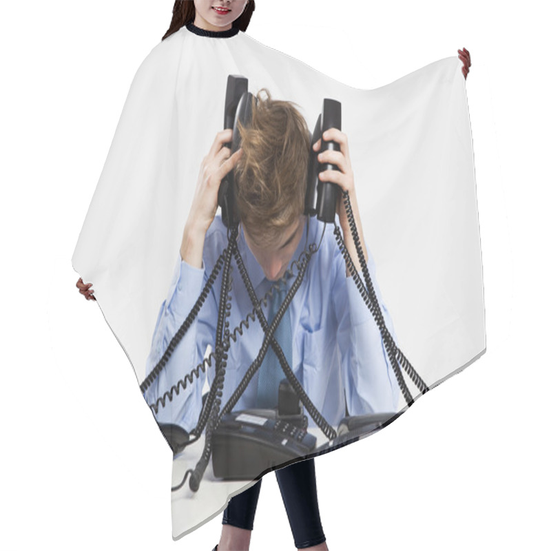 Personality  Answering Calls Hair Cutting Cape