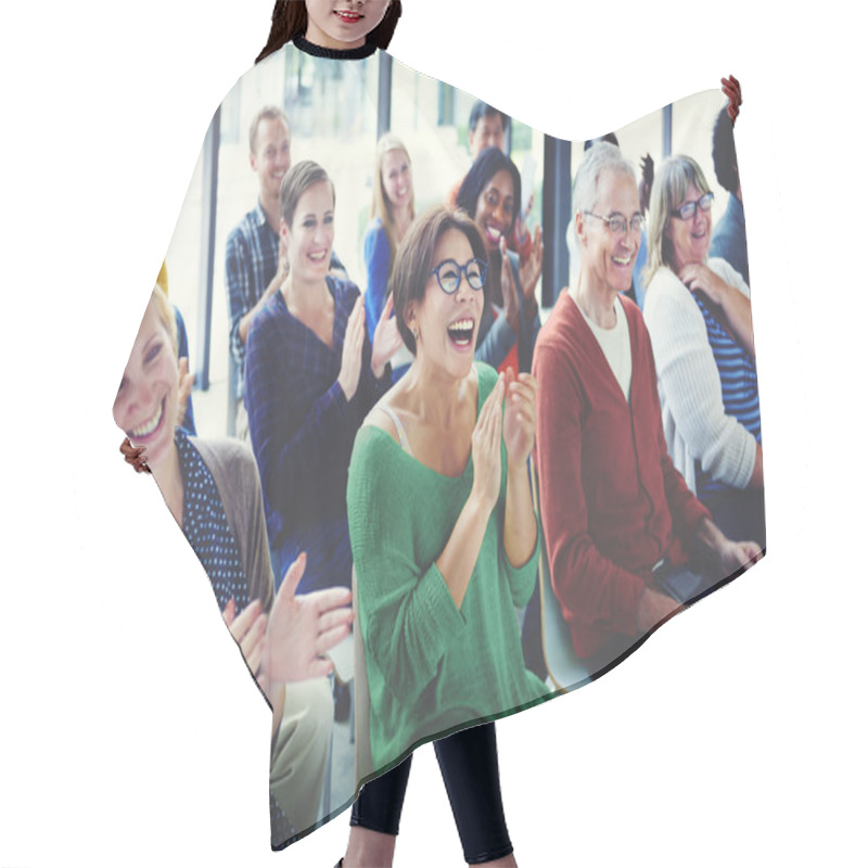 Personality  Audience Applaud Concept Hair Cutting Cape