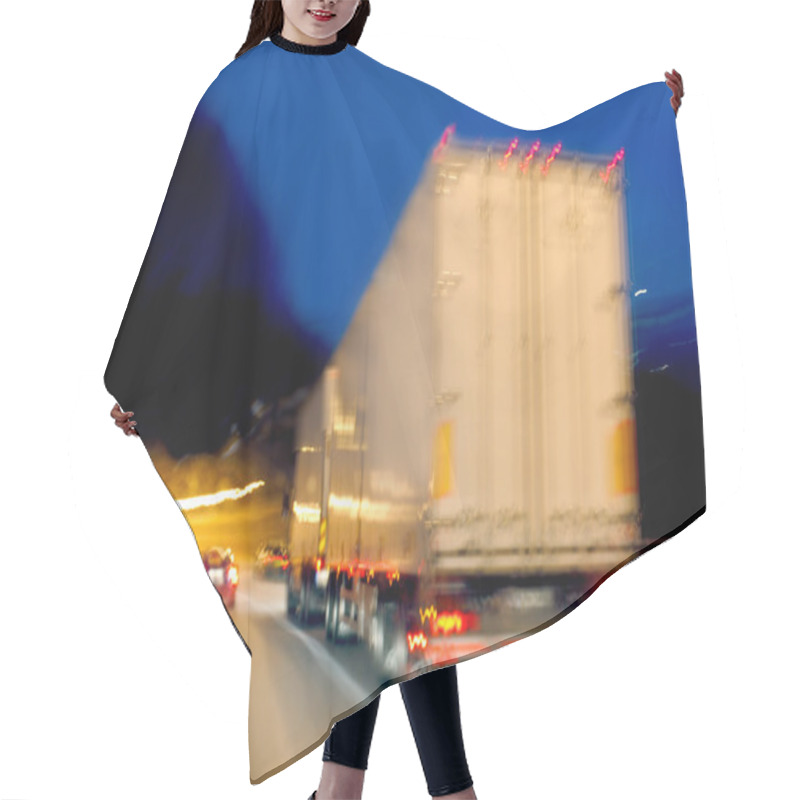 Personality  Truck In Movement Hair Cutting Cape