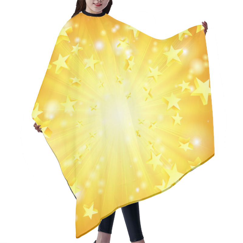 Personality  Exploding Stars Background Hair Cutting Cape