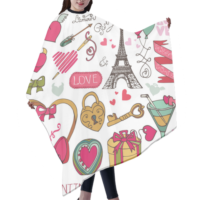 Personality  Valentine Day Elements Collection Hair Cutting Cape