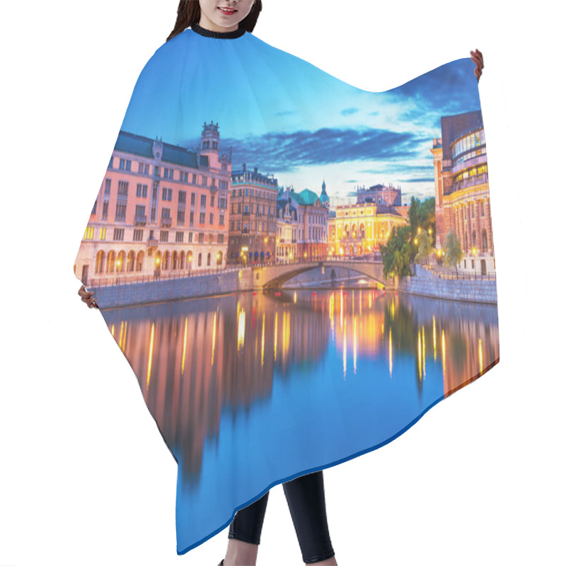 Personality  Evening Scenery Of Stockholm, Sweden Hair Cutting Cape