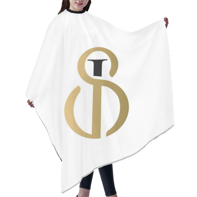 Personality  Js Luxury  Logo Design Vector Icon Hair Cutting Cape