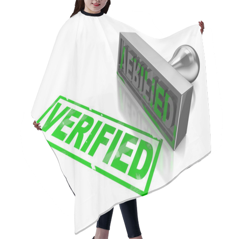 Personality  Stamp Verified Hair Cutting Cape