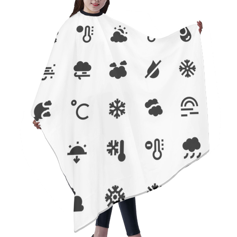 Personality  Weather Vector Icons 2 Hair Cutting Cape