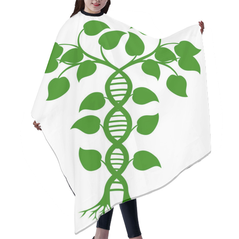 Personality  DNA Nature Plant Hair Cutting Cape