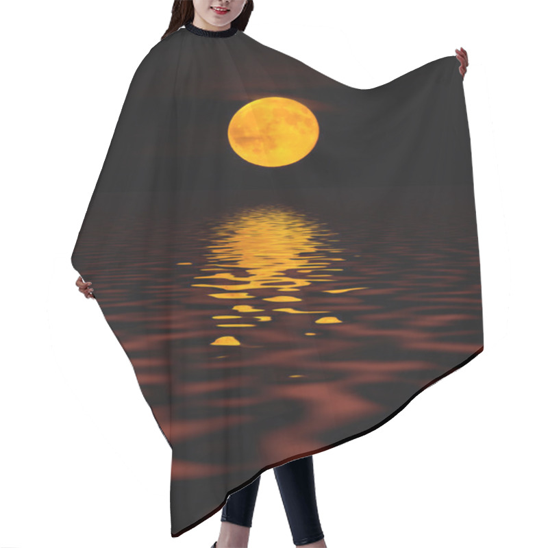 Personality  Moon And Water. Hair Cutting Cape