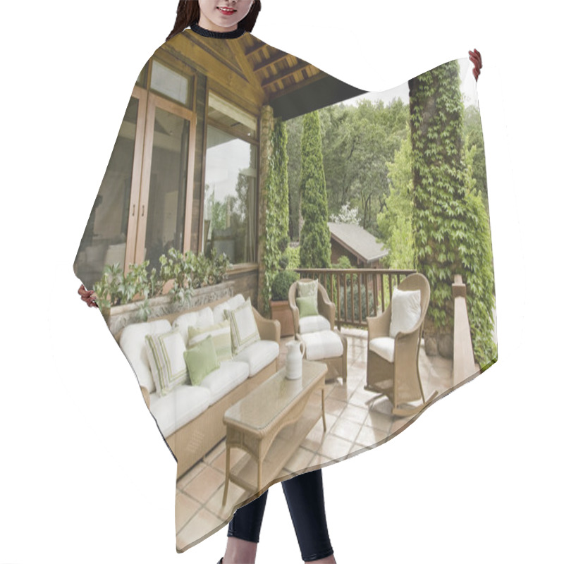 Personality  Beautiful Front Porch Hair Cutting Cape