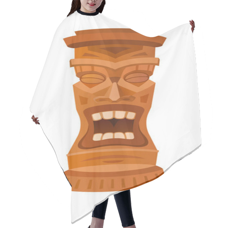 Personality  Hawiian Totem Tiki Hair Cutting Cape