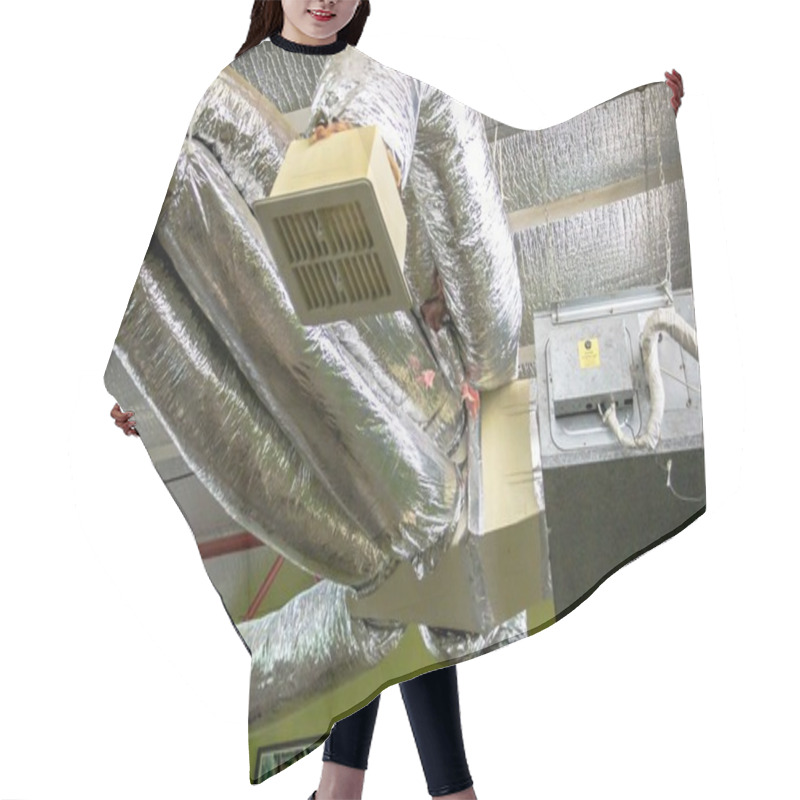 Personality  Ventilation Pipes Hair Cutting Cape