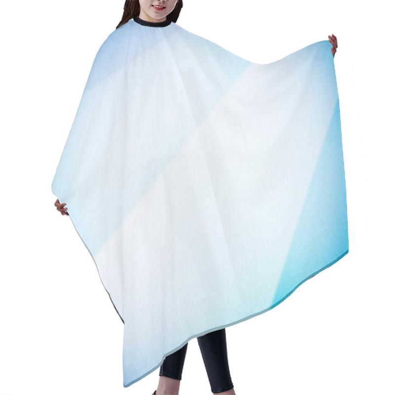 Personality  Abstract 4K Gradient Background With Soft Blue And Cyan Geometric Stripes, Highlighted By A Grainy Texture And Gentle Blur, Creating A Sleek Design Hair Cutting Cape