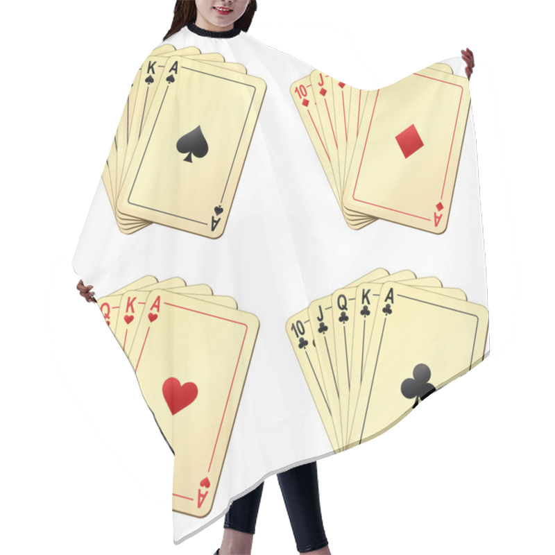 Personality  Playing Cards Hair Cutting Cape