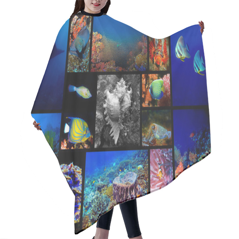 Personality  Underwater Hair Cutting Cape