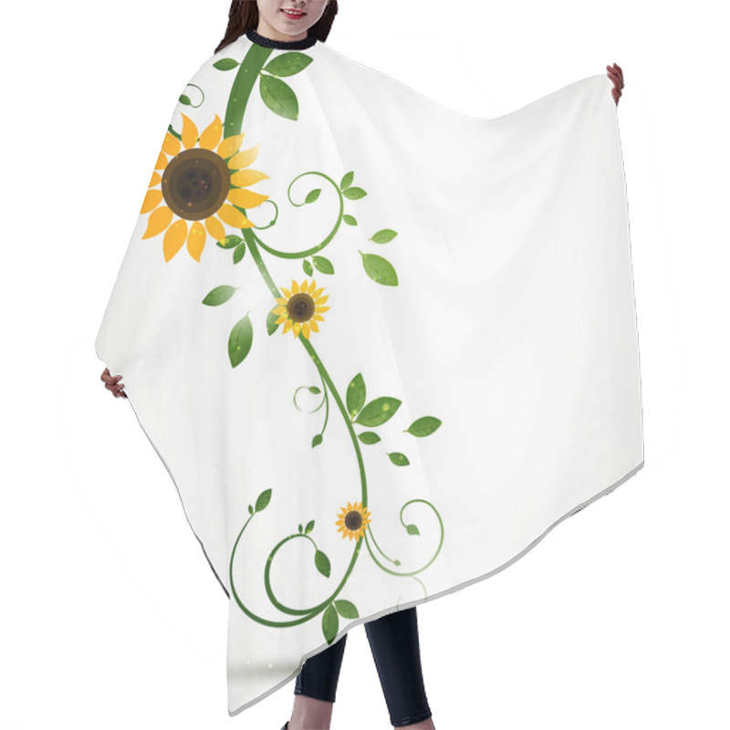 Personality  Floral Design Hair Cutting Cape